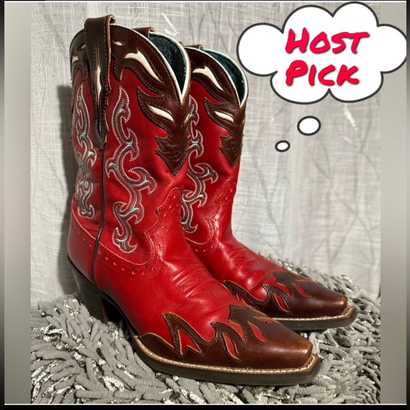 Women's Ariat Wichita Mesa Leather Cowboy Boots Size 6B NWOT - Picture 1 of 11